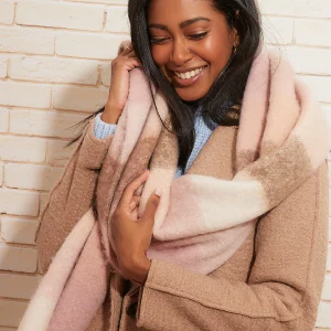Brushed Degrade Check Scarf