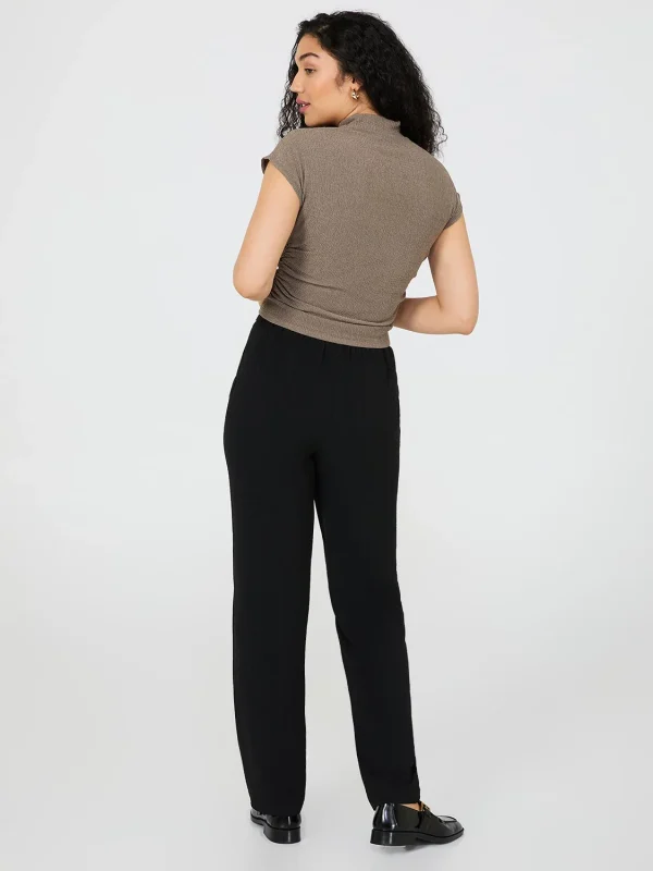Textured Mock Neck Top - Image 5