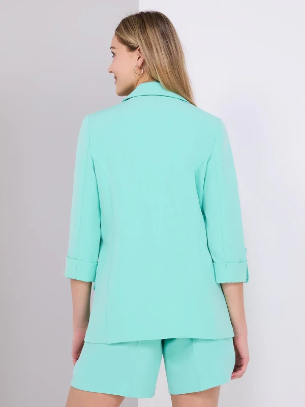 3/4 Sleeve Open Blazer - Image 21